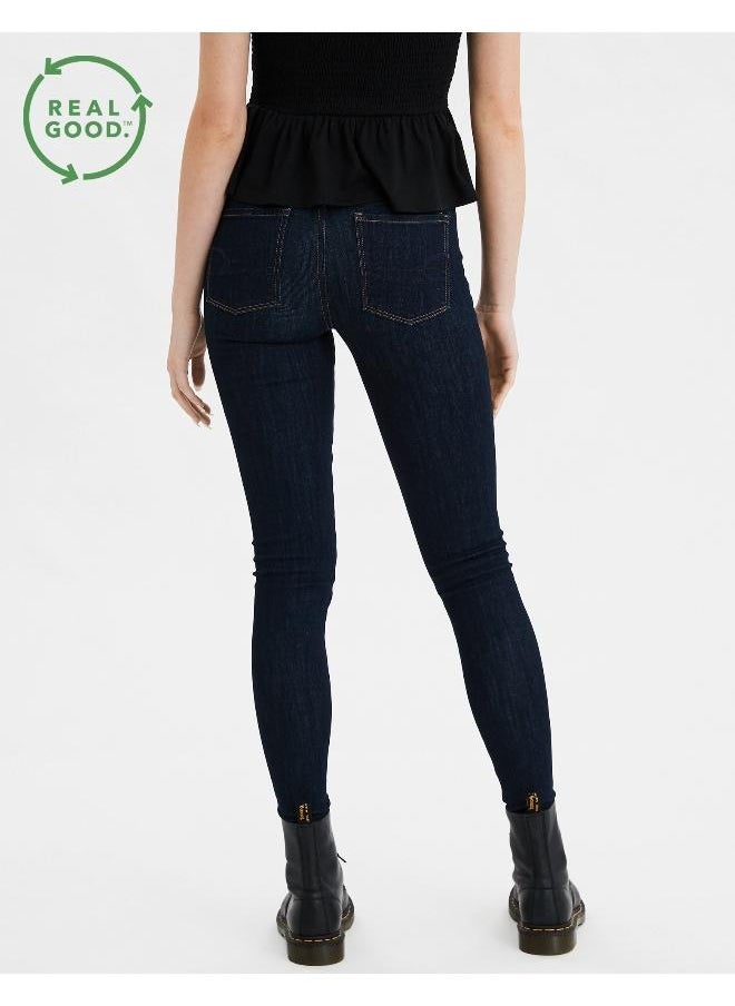 American Eagle بنطلون جينز ضيق بخصر مرتفع من AE Ne(x)t Level  - Image 2