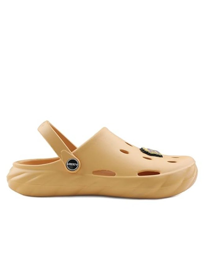 Liberty A-HA BEACHWALKK Kids Clogs for Boys & Girls |  Mustard - Lightweight Slip-On Clogs | Durable & Soft EVA Sole | Comfortable & Breathable Clogs | Cushioned Footbed Home Footwear - Image 3