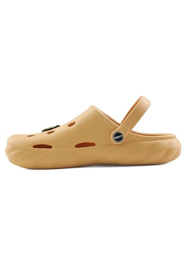 Liberty A-HA BEACHWALKK Kids Clogs for Boys & Girls |  Mustard - Lightweight Slip-On Clogs | Durable & Soft EVA Sole | Comfortable & Breathable Clogs | Cushioned Footbed Home Footwear - Image 4