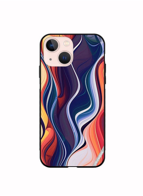 Protective Case Cover For Apple iPhone 14 Plus Abstract Design Multicolour