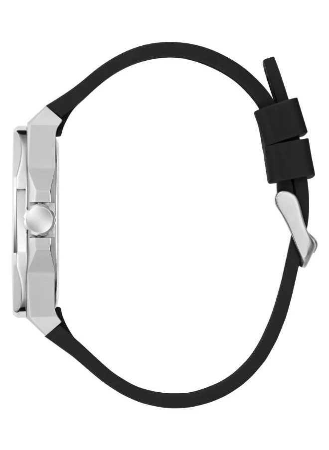 جس Emperor Leather Strap Analog Watch