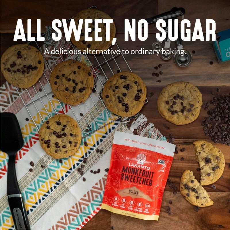 Lakanto Golden Monk Fruit Sweetener With Erythritol, Raw Cane Sugar Substitute From Monk Fruit Extract, Raw Sugar Replacement for Baking, Coffee & Tea, Gluten Free, Low Carb, Non GMO, Keto, 1.76 lb - Image 3