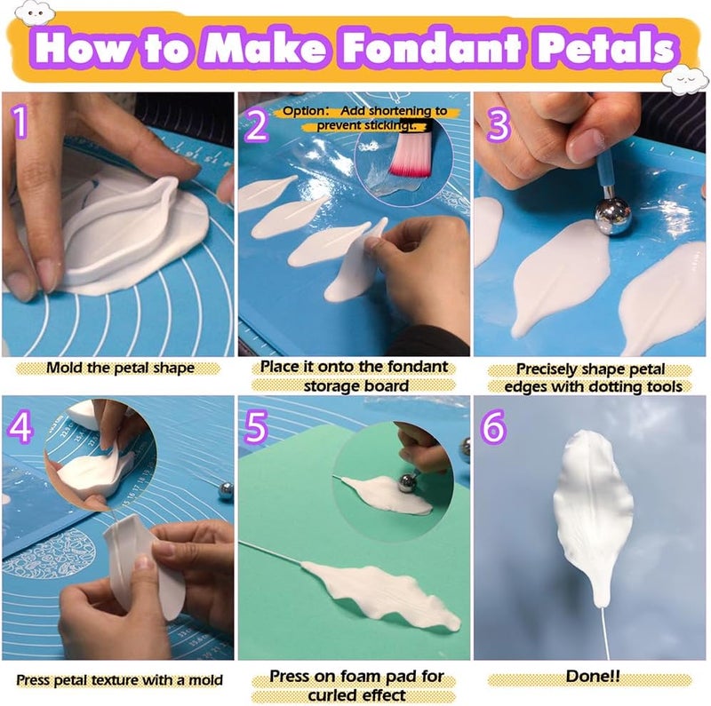 Funshowcase Gumpaste Fondant Storage Board for Sugar Flower and Leaf Making - Image 4
