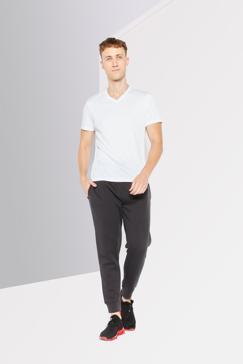 DKNY Sport Men Sportswear Fit Drawstring Training Sweatpants, Grey - Image 2