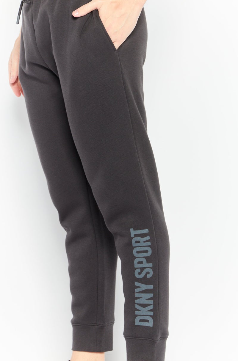 DKNY Sport Men Sportswear Fit Drawstring Training Sweatpants, Grey - Image 3