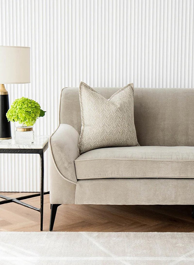 KNOT HOME Cushion Fleur Bianca (with filler) Pillow Knot Home Cover Set for Modern Sofa Contemporary Living Room Bedroom and Office Soft Washable  - Image 3