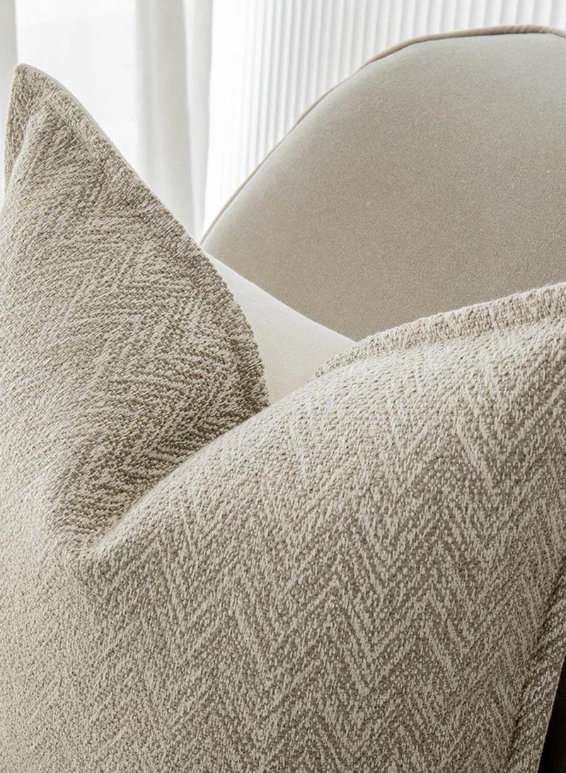 KNOT HOME Cushion Fleur Bianca (with filler) Pillow Knot Home Cover Set for Modern Sofa Contemporary Living Room Bedroom and Office Soft Washable  - Image 4