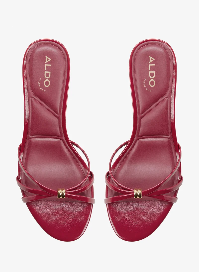 Aldo Dark Red Madalyn Heeled Sandals for Women | Best Price UAE