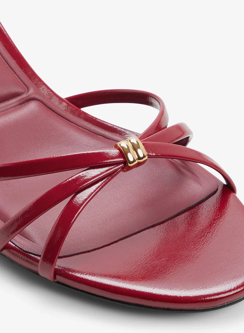 Aldo Dark Red Madalyn Heeled Sandals for Women | Best Price UAE