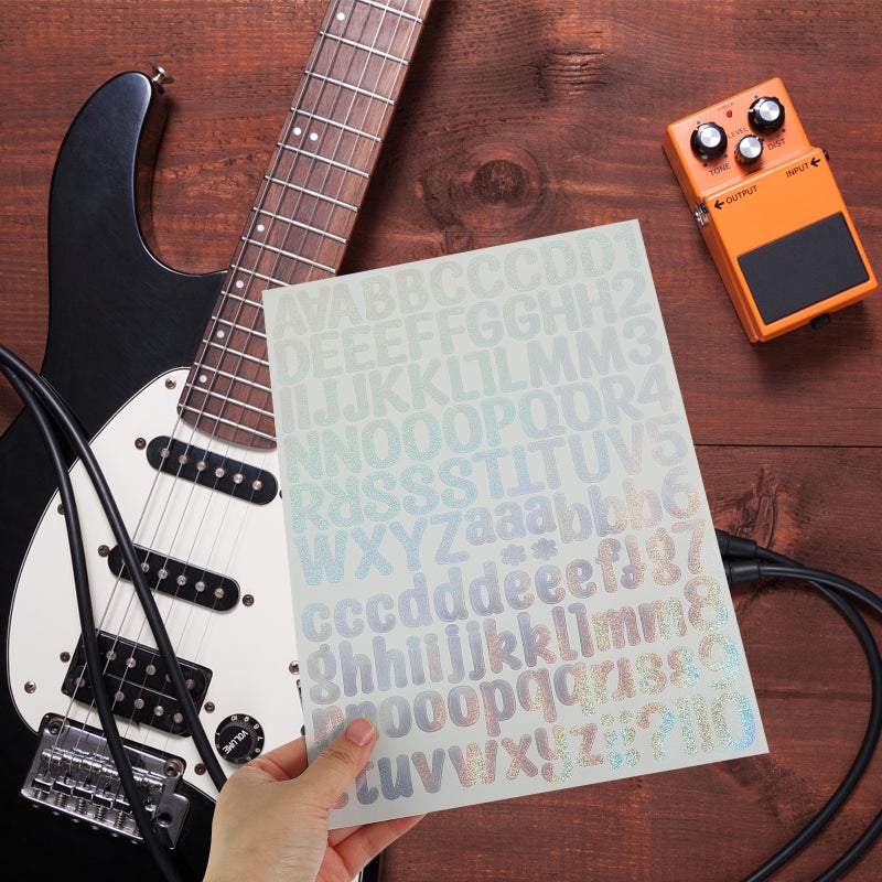 10 Sheets Self Adhesive Vinyl Personality Letter Sticker Alphabet Decals - Image 3