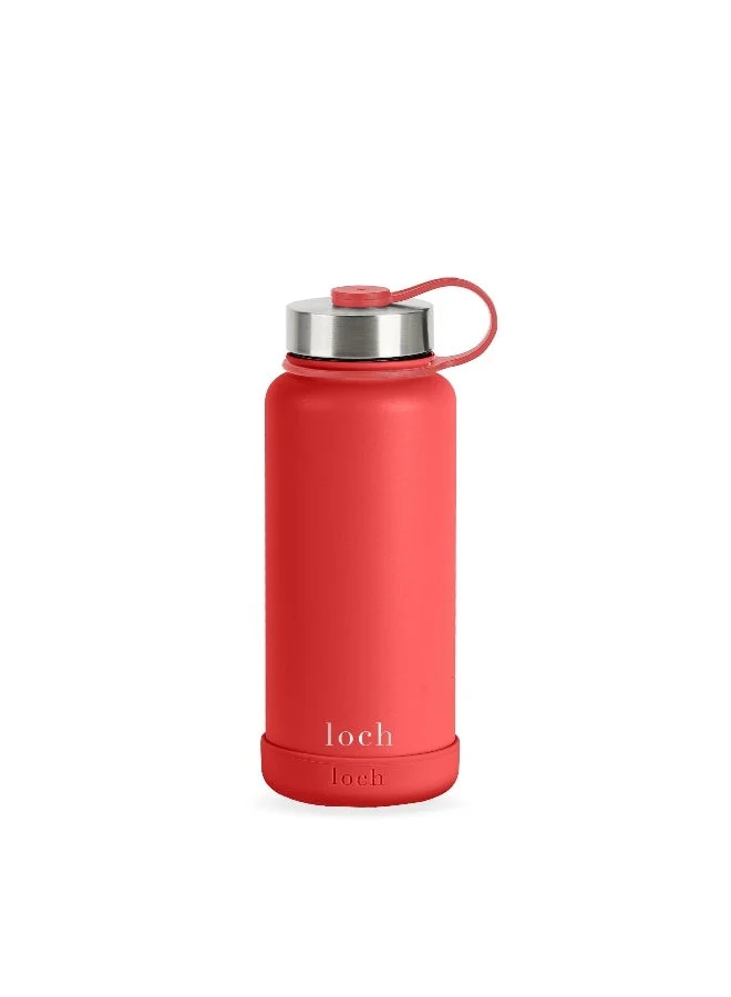 Loch  Loch 900ml (32 Oz) Monochrome Stainless Steel Bottle Fire Red  | Best Price UAE