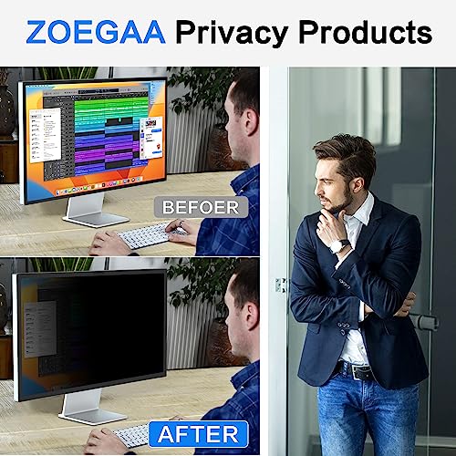 ZOEGAA 27 inch iMac Privacy Screen Filter for Studio Display, Removable Computer Screen Privacy Shield and Anti-Glare Screen Protector - Image 5