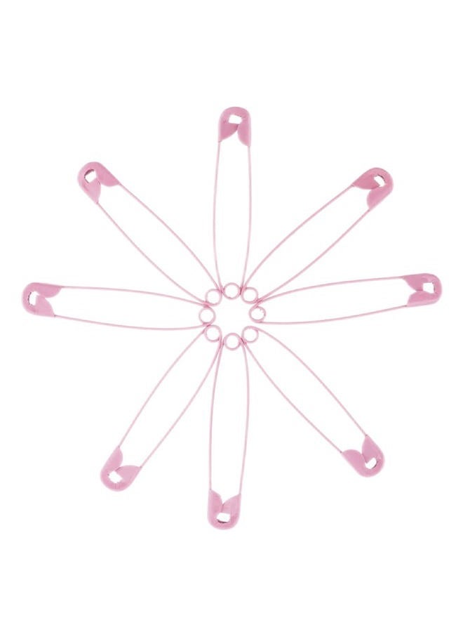 SaktopDeco Pink Safety Pins 2.16 Inch Metal Safety Pins for Handcrafts DIY Sewing Art Craft Pin Pack of 100 - Image 5