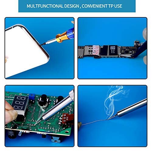 Kaisi S-130 Insulation Silicone Soldering Mat Repair Mat, Heat Resistant Silicone Work Mats 932°F with Scale Ruler and Screw Position for Soldering, CellPhone Electronics Repair, Size: 13.8 x 9.8 inch - Image 5