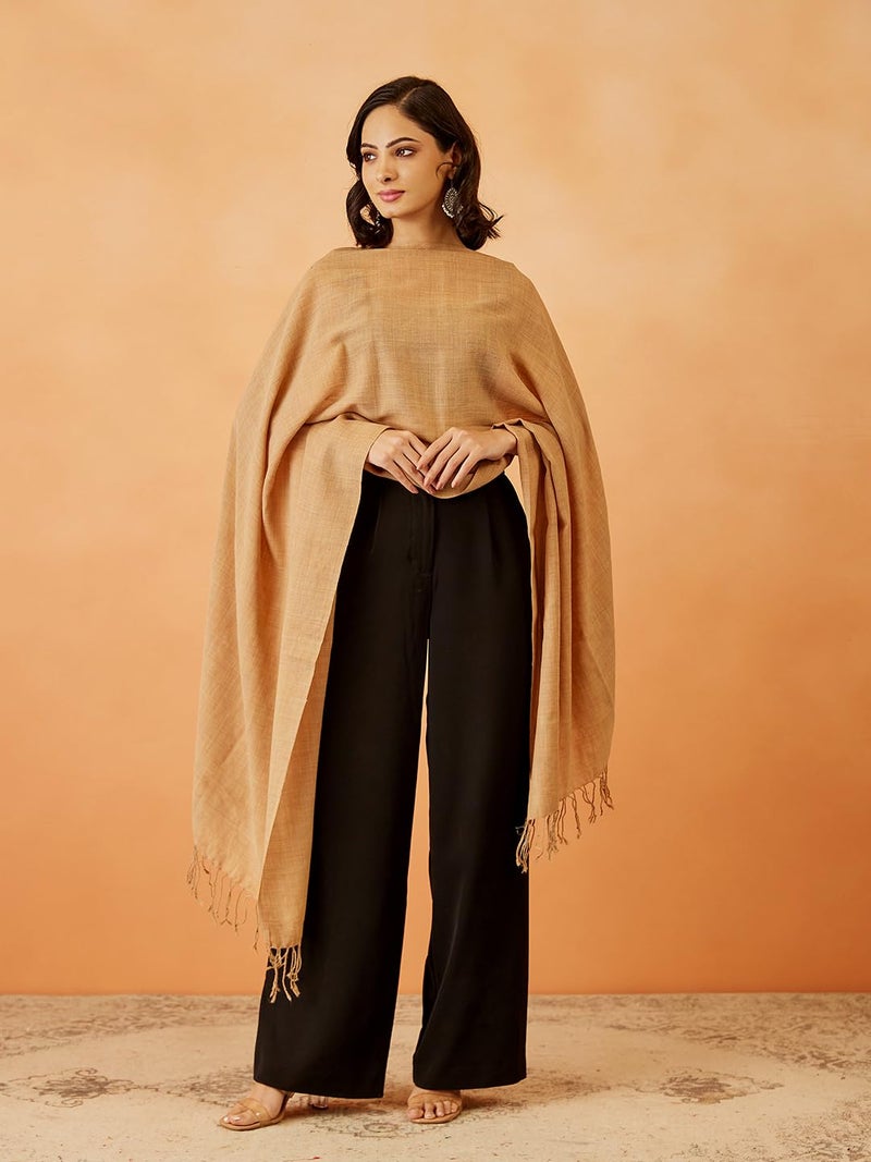 Pashmoda Women Rahmat Fine Wool Melange Stole (Size 28x80 Inches) - Image 4