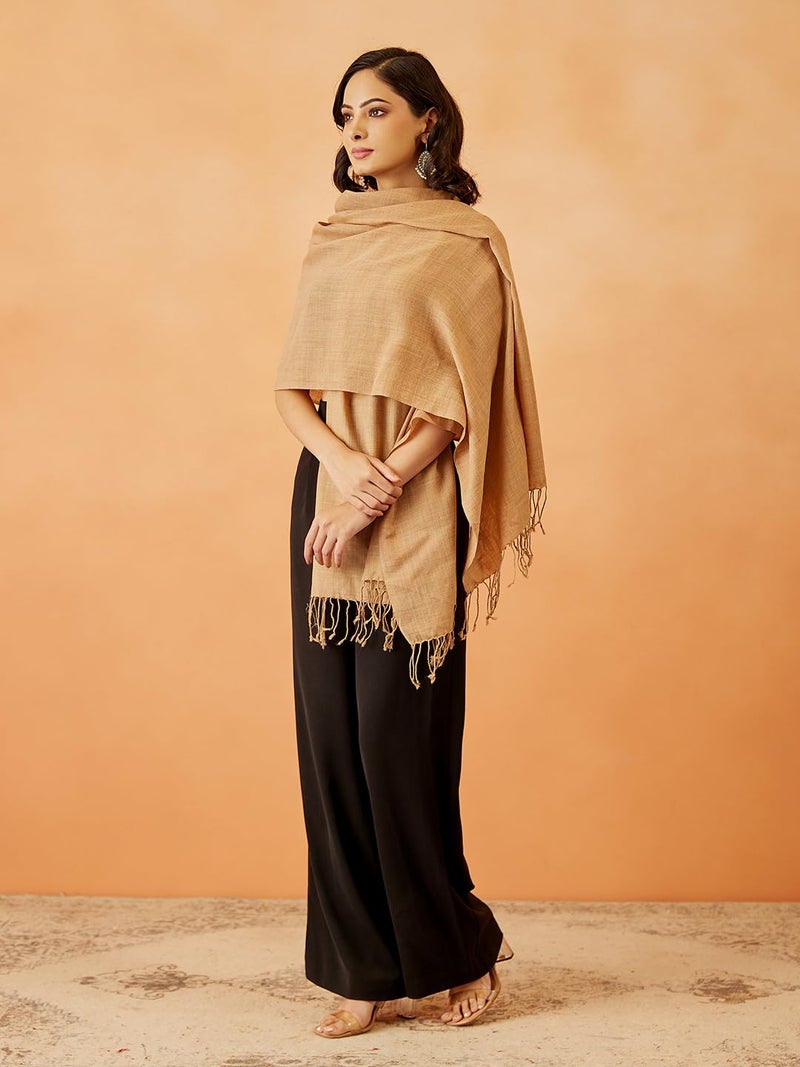 Pashmoda Women Rahmat Fine Wool Melange Stole (Size 28x80 Inches) - Image 5