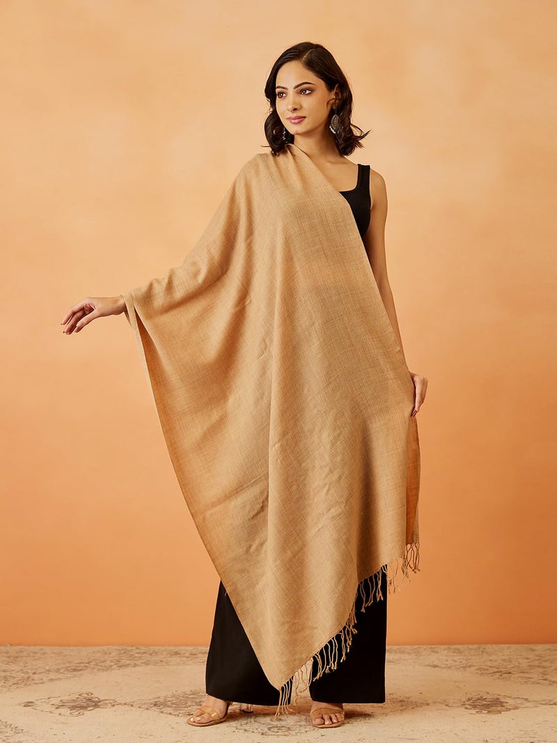 Pashmoda Women Rahmat Fine Wool Melange Stole (Size 28x80 Inches) - Image 2