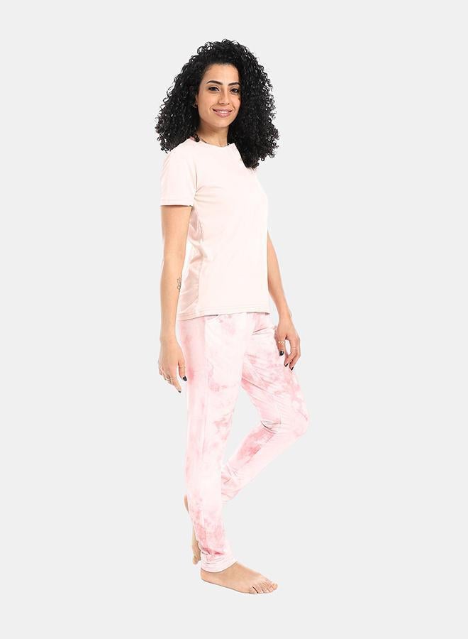 kady Self Pattern Short Sleeves Pajama Set - Image 2