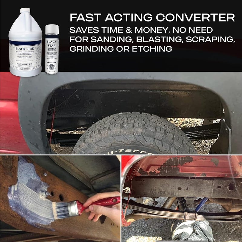 Blackstar MRO Chem Rust Converter - Converts Rust on Any Steel Surface - 1 Gallon - Image 3