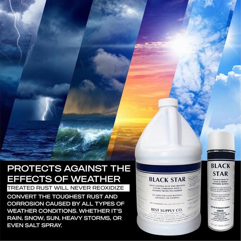 Blackstar MRO Chem Rust Converter - Converts Rust on Any Steel Surface - 1 Gallon - Image 2