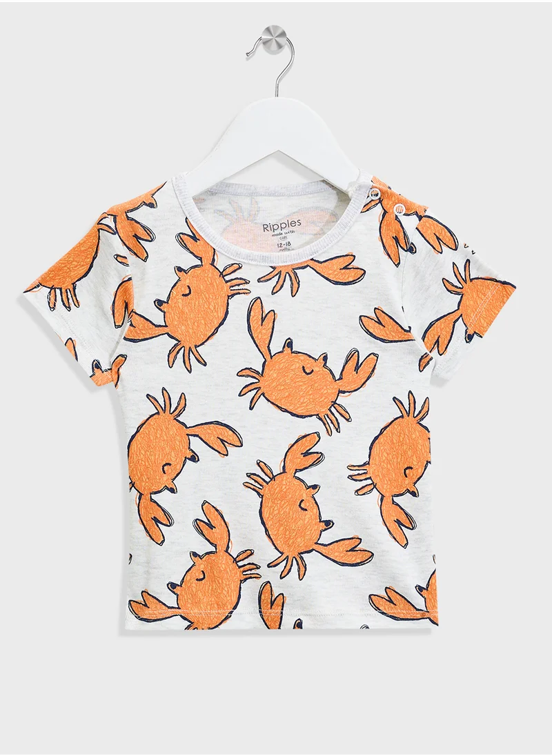 Ripples Boys 2pcs Sets with Short & T-shirt