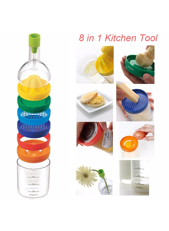Loquat 8 in 1 Bottle Shape Slicer Multicolour - Image 2