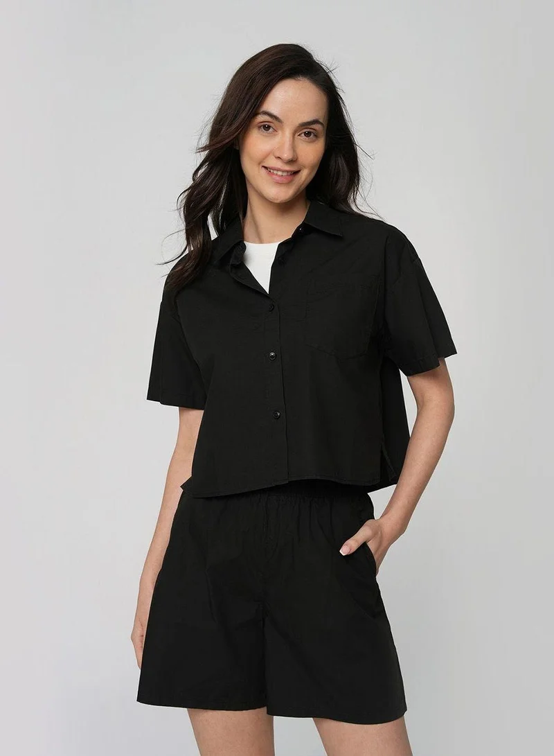 Giordano  Women's Cotton Cool Poplin Shirt for Women | Best Price UAE