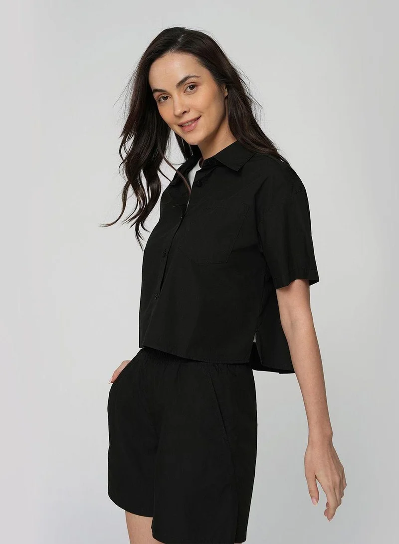 Giordano  Women's Cotton Cool Poplin Shirt for Women | Best Price UAE