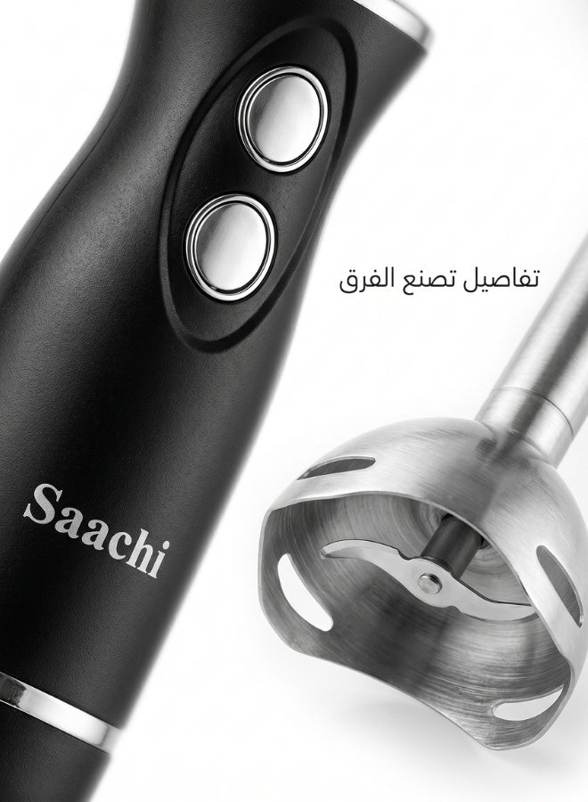 ساشي خلاط يدوي ساشي 200 واط أسود ستانلس ستيل - Image 4