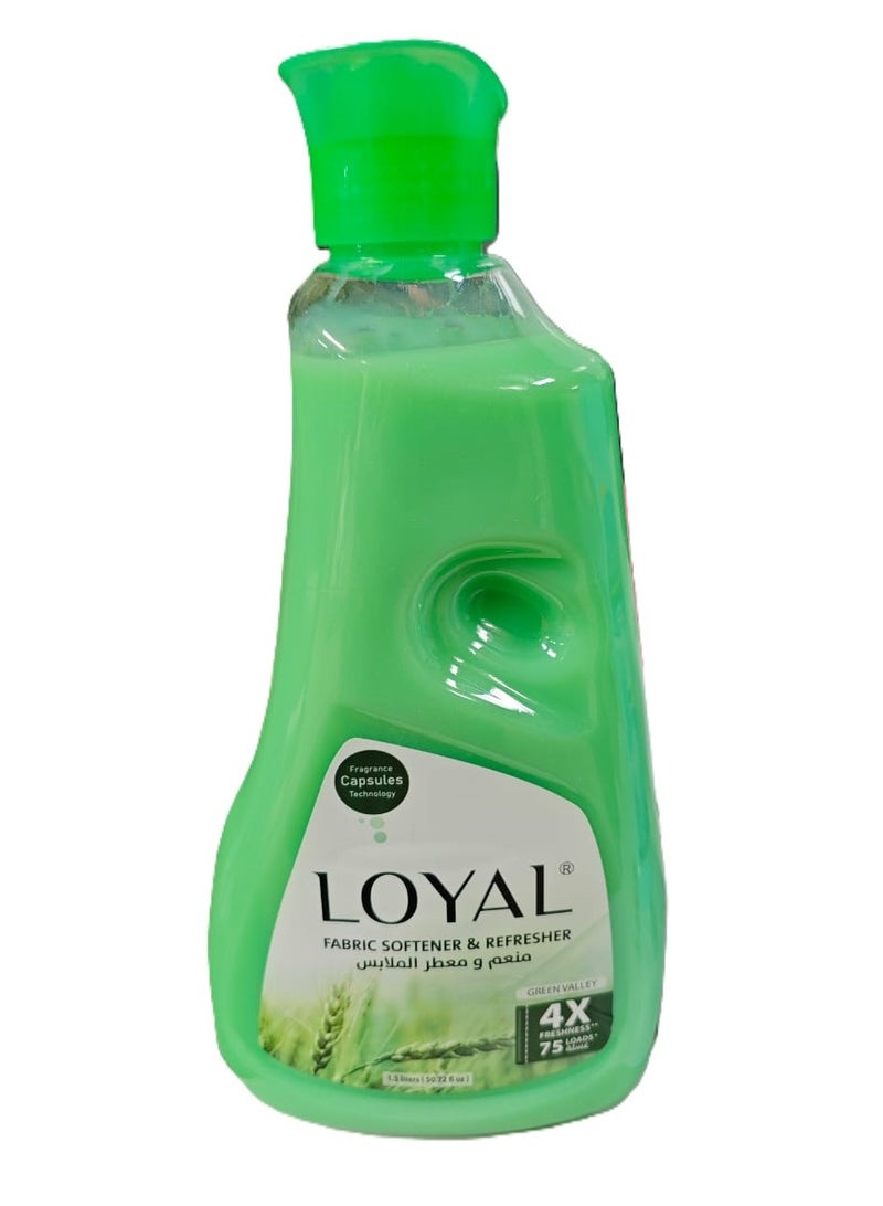 loyal Fabric Softener & Refresher Green Valley 1500 ml - Image 1