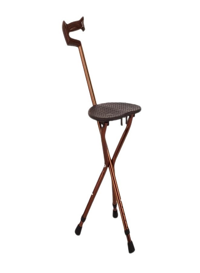 Dhadh Walk & Rest | Ergonomic, Height-Adjustable Walking Cane with Seat | Lightweight, Durable Aluminum Frame | Scratch-Proof, Eco-Friendly Design for Ultimate Comfort & Stability - Image 2