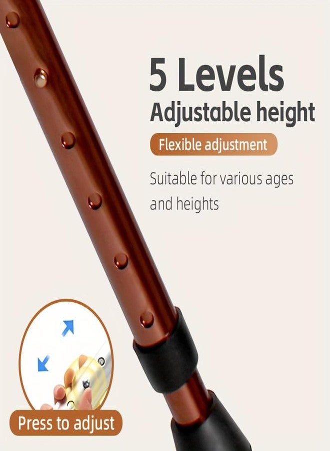 Dhadh Walk & Rest | Ergonomic, Height-Adjustable Walking Cane with Seat | Lightweight, Durable Aluminum Frame | Scratch-Proof, Eco-Friendly Design for Ultimate Comfort & Stability - Image 3