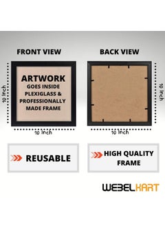 Webelkart Webelkart Premium 'khamma ghani' Rajasthani Welcome Photo Frame for Wall, Office, Study Room Decoration Poster Framed Without Glass, Size - 10 x 10 INCH  - Image 5