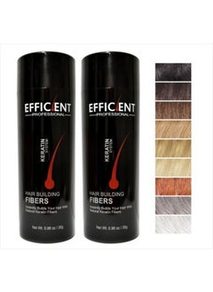 2 of EFFICIENT Keratin Hair Building Fibers, Hair Loss Concealer Net Wt. 28gm / 0.98 oz (Medium Brown) - pzsku/Z388C258B95EE25A467C9Z/45/_/1687427388/c767d2c4-d682-405a-a843-3a3a5bfb91ea