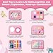 JHkim Busy Board for Toddlers Sensory Board Travel Toys Gifts for 1 2 3 4 Year Old Girls Boys Montessori Toys to Learn Fine Motor Skills Educational Activities Busy Book for Airplane Car Pink - Image 4