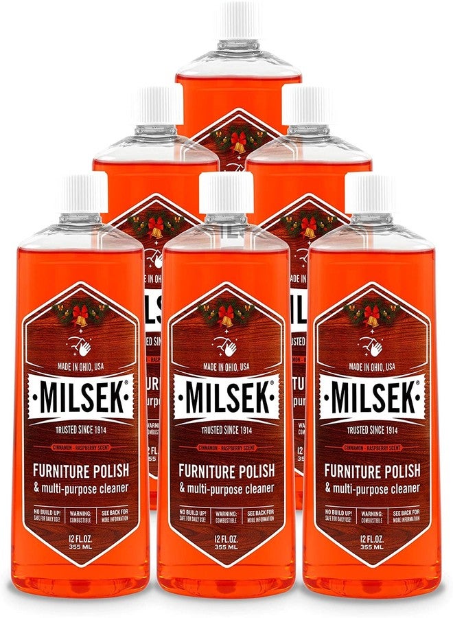 Milsek Furniture Polish HO-6 Furniture Polish & Multi-Purpose Cleaner, Holiday Oil, 12-oz. - Quantity 6 - Image 1