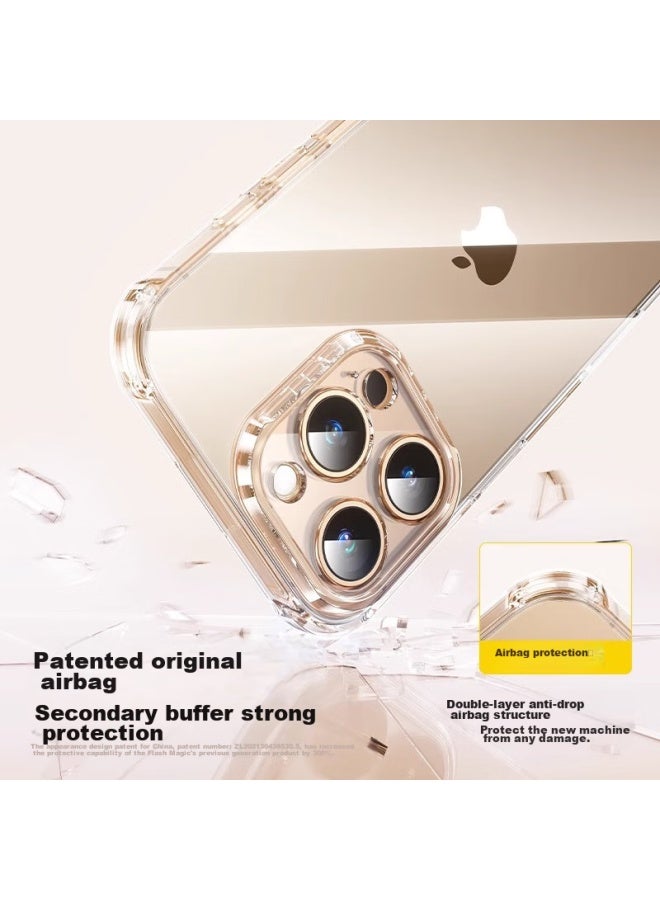 Smartdevil Iphone 16 Pro Max Case, Shockproof Airbag Protective Cover, Ultra-thin Full Lens Protection, Transparent Soft Shell, Anti-yellowing, Wear-resistant, Uni Design - Image 3