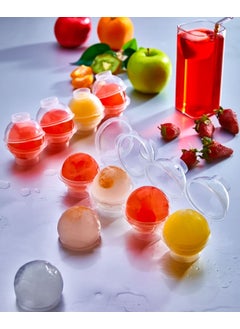 Afili Home 2 Pieces Practical 4-Piece Top Fillable Sphere Ice Mold, Ball Ice Mold, 4 Pieces Individually Openable Ball Ice Mold, Leakproof Ice Mold  - Image 1