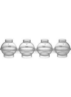 Afili Home 2 Pieces Practical 4-Piece Top Fillable Sphere Ice Mold, Ball Ice Mold, 4 Pieces Individually Openable Ball Ice Mold, Leakproof Ice Mold  - Image 2