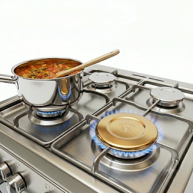 4 Piece Cooker Cover Set, Nickel Chrome Plated, Compatible with Ideal, Fresh, Universal