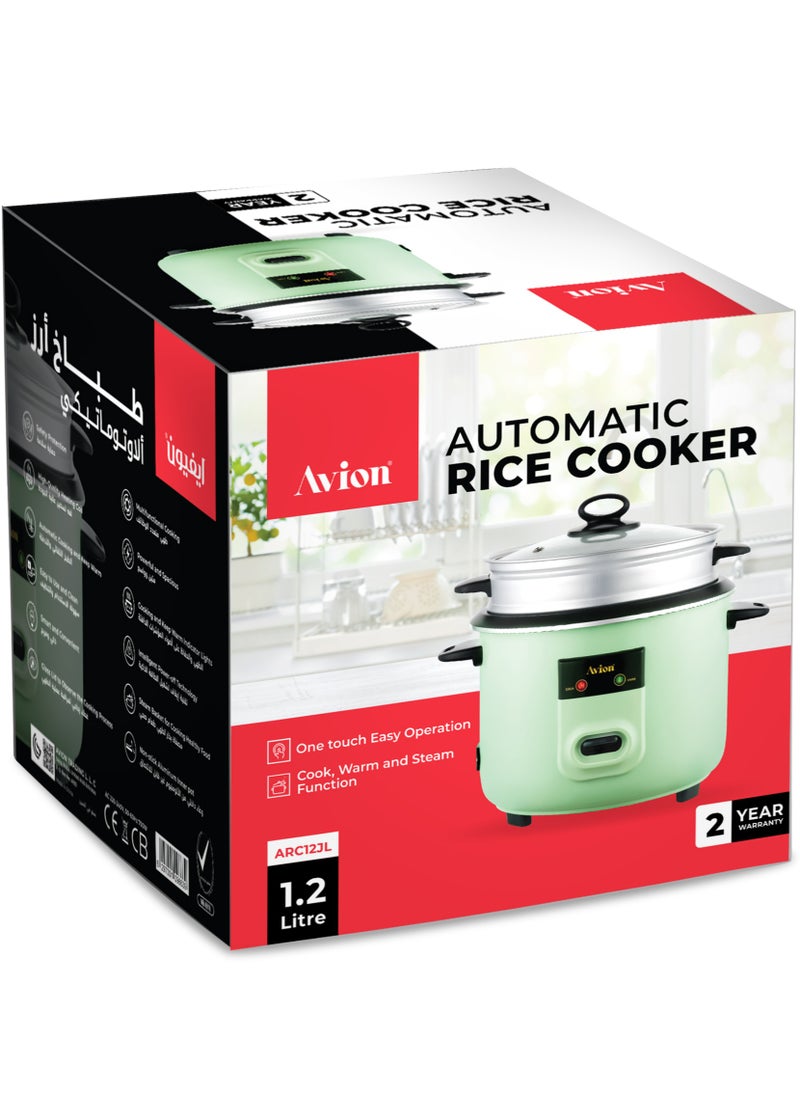 Avion - Avion Automatic rice cooker 1.2 Litre |one touch easy oparation | cook ,warm and steam function |400 W| 2 year warranty - Image 1