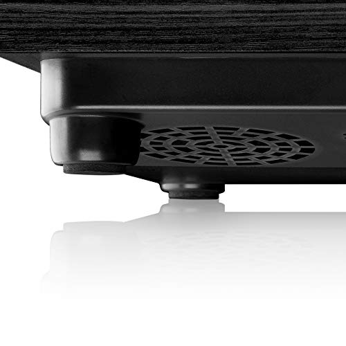 Lenco لينكو LS-10 مشغل اسطوانات فينيل مع مكبر صوت مدمج وتقنية البلوتوث 33 45 RPM أسود MDF مستورد من الاتحاد الأوروبي - Image 3