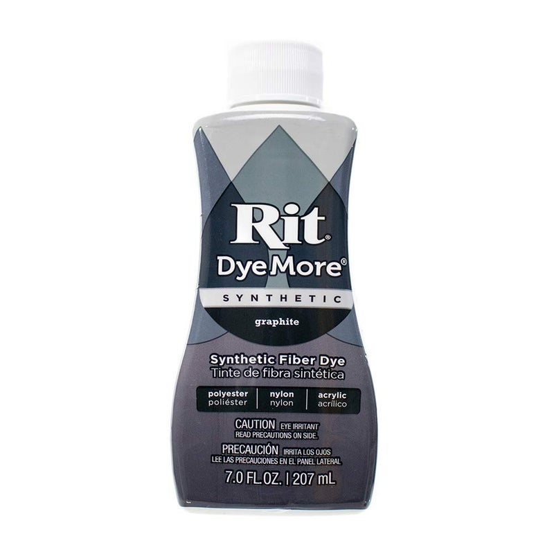 Craft County Rit DyeMore Single Bottle 7 Oz. Synthetic Liquid Fiber Dye for Clothing, Décor, and Crafts – Graphite - Image 5