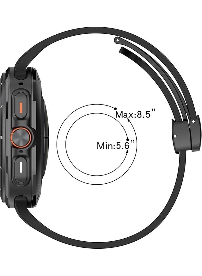 ELTRAZONE Breathable Soft Silicone Sport Band for Samsung Galaxy Watch 7 Ultra 47mm (2024) - Comfortable Wrist Strap for Men and Women  - Image 4