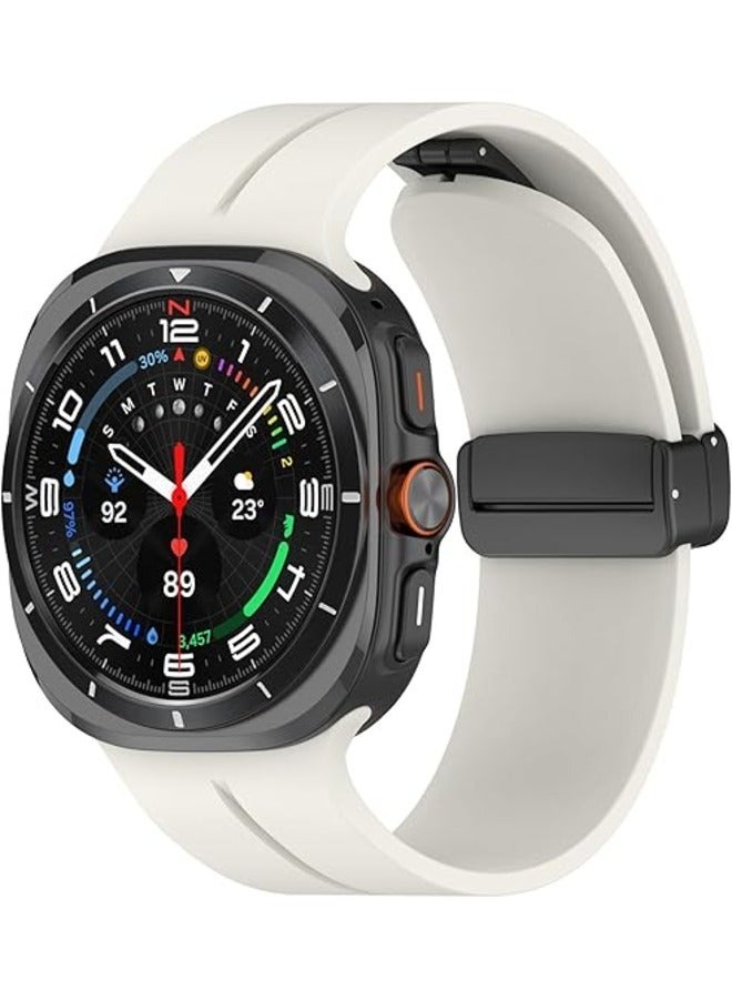ELTRAZONE Breathable Soft Silicone Sport Band for Samsung Galaxy Watch 7 Ultra 47mm (2024) - Comfortable Wrist Strap for Men and Women  - Image 1