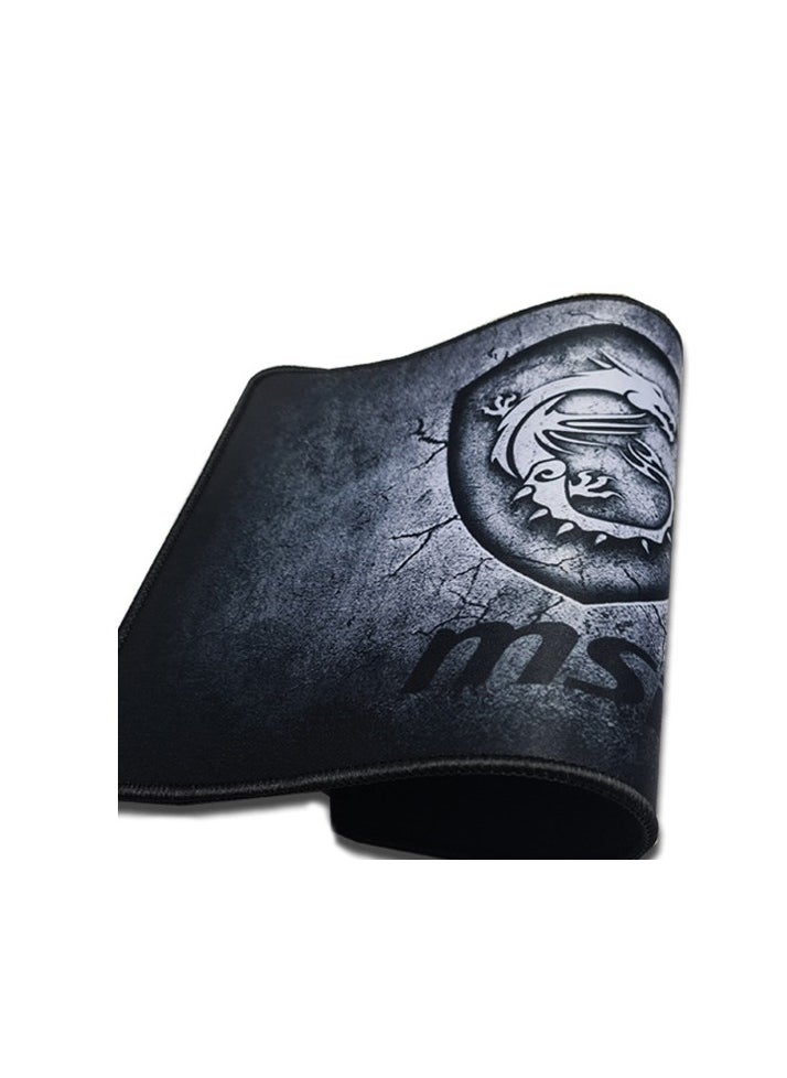 Generic - msi Shield Gaming Mouse Pad Medium Size 32 x 22 cm - Speed Fabric Edition - Rubber Base Anti Slip - Stitched Up Edge - For Gaming Mouse - Image 1