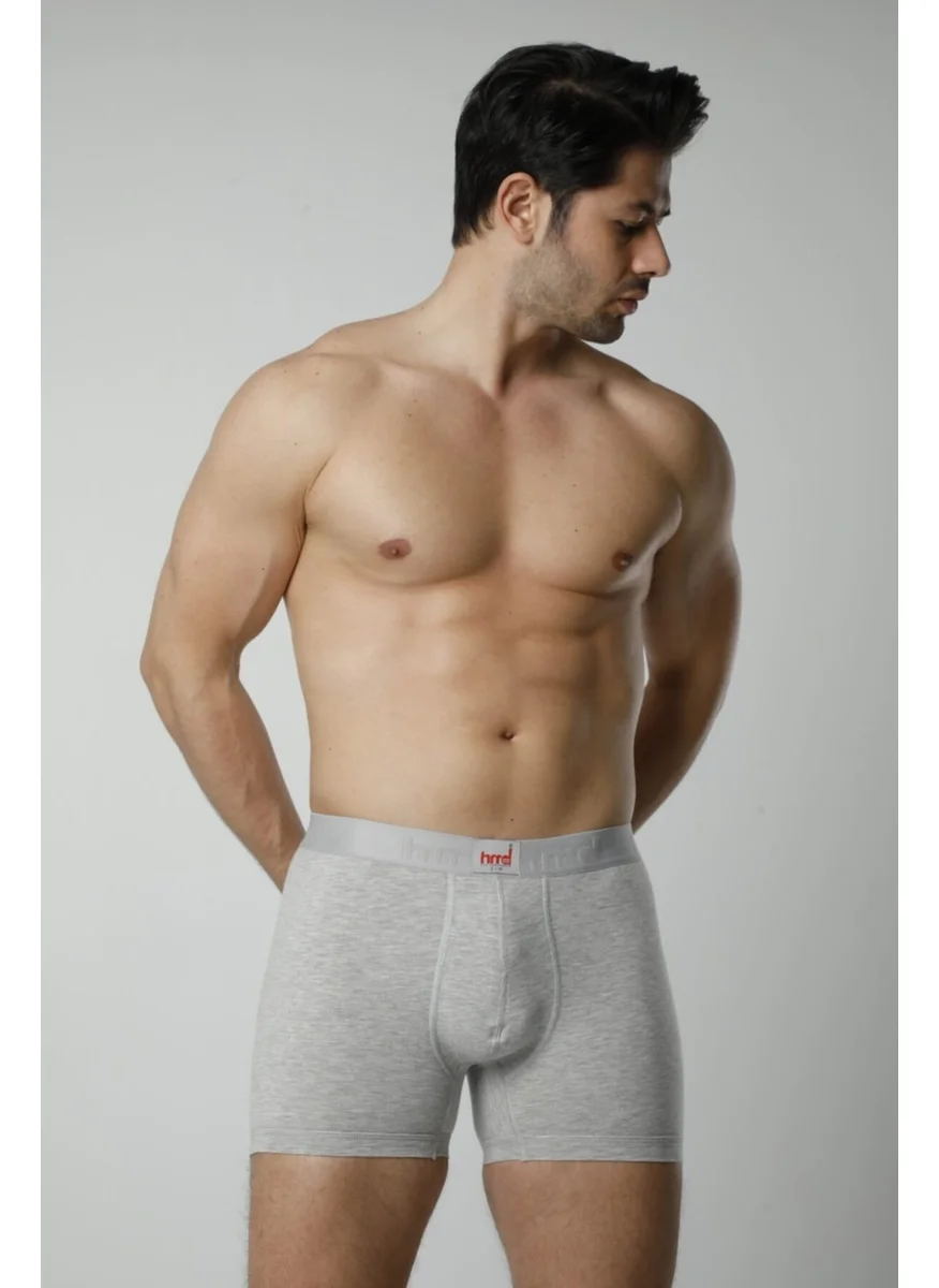 أتش أم دي 300 3-Piece Cotton Lycra Men's Boxer Briefs - Gray