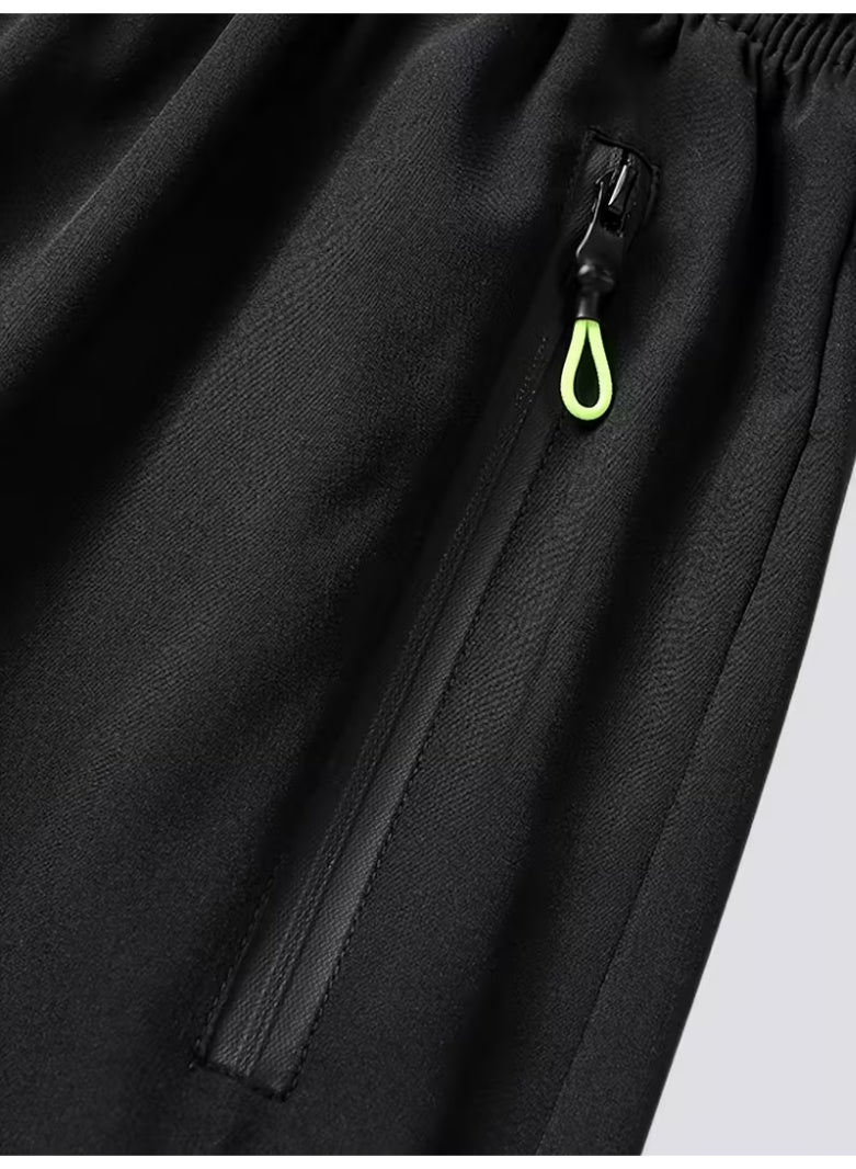 Men's Quick-Dry Breathable Athletic Shorts, Runs Small - Please Check Size Chart, Loose Fit Drawstring Waist Solid Color Gym Shorts for Running, Cycling, Swimming & Outdoor Activities - Image 5