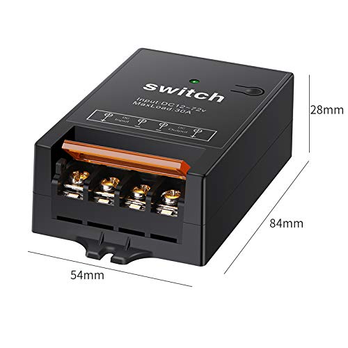 dstfuy Wireless Remote Switch 12V,1500M Meters Long Distance,DC 12V/24V/48V/72V /40A Relay RF Remote Control Switch for Water Pump Motor Lighting Farm Agriculture(Switch 12V) - Image 5