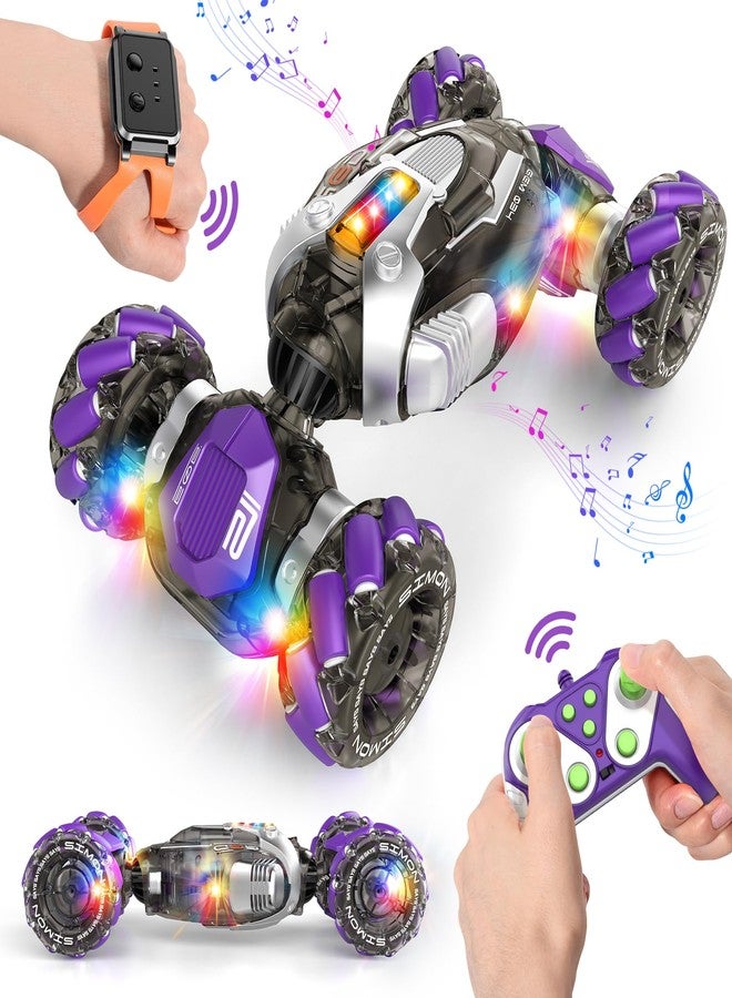 Nicella Gesture Sensing RC Stunt Car, Remote Control Cars Transformer Toys for Age 5-7 6-12 8 9 10 11 Yr Boys Girls Birthday Halloween, 2.4Ghz Hand Control 360° Rotating Toys Car - Image 1